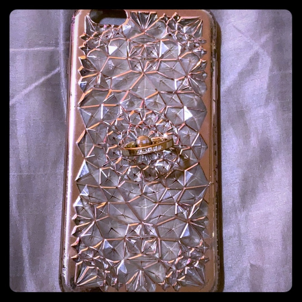 Rose gold Transparent phone case